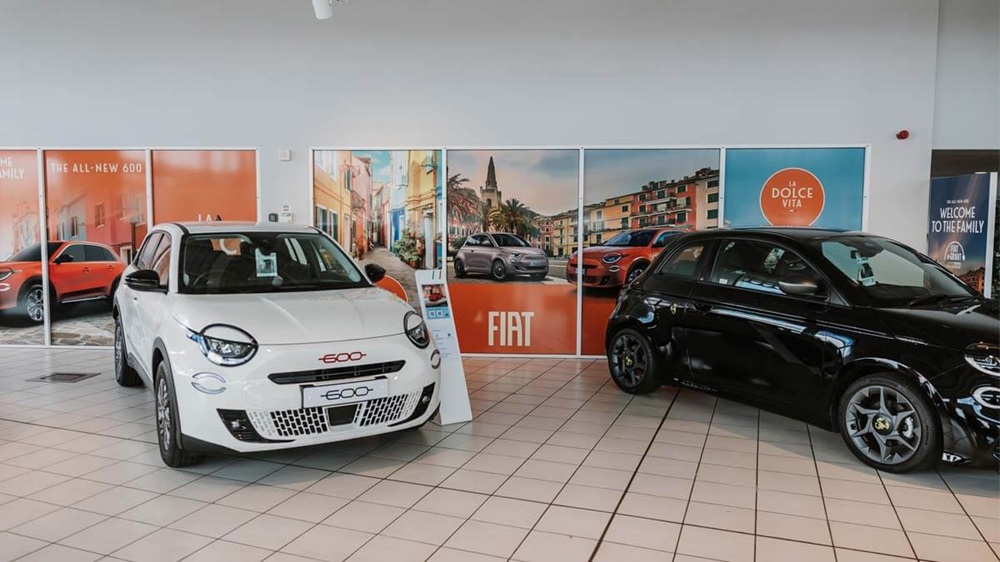 Fiat Abarth Hull interior showroom