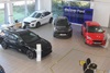 Cars inside the Ford Altrincham showroom