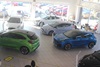 Cars inside the Ford Altrincham dealership