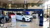 Cars inside the Ford Burnley dealership