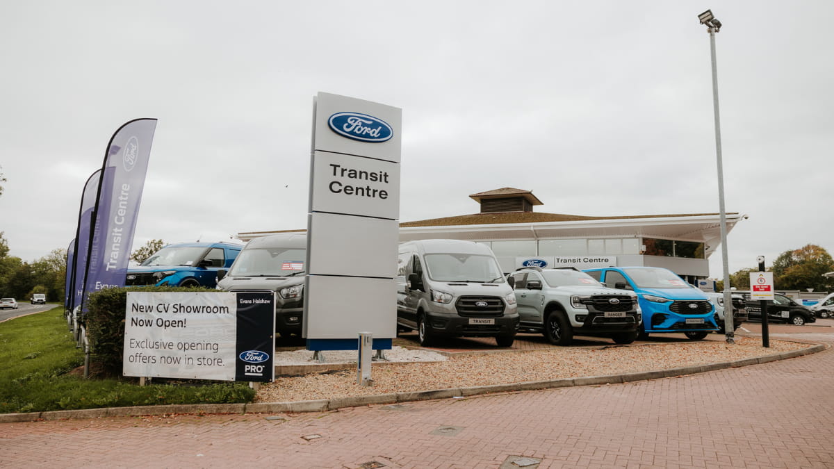 Ford Darlington Transit Centre exterior signage