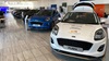 Ford Pumas inside the Ford Darlington showroom