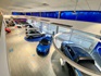 Cars inside the Ford Glasgow showroom