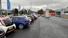 Evans Halshaw Ford Motherwell, exterior shot with used cars parked outside