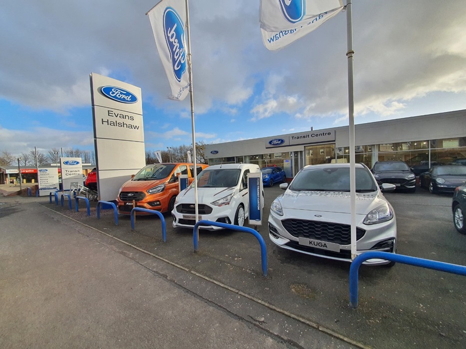 Outside Ford Coatbridge Transit Centre