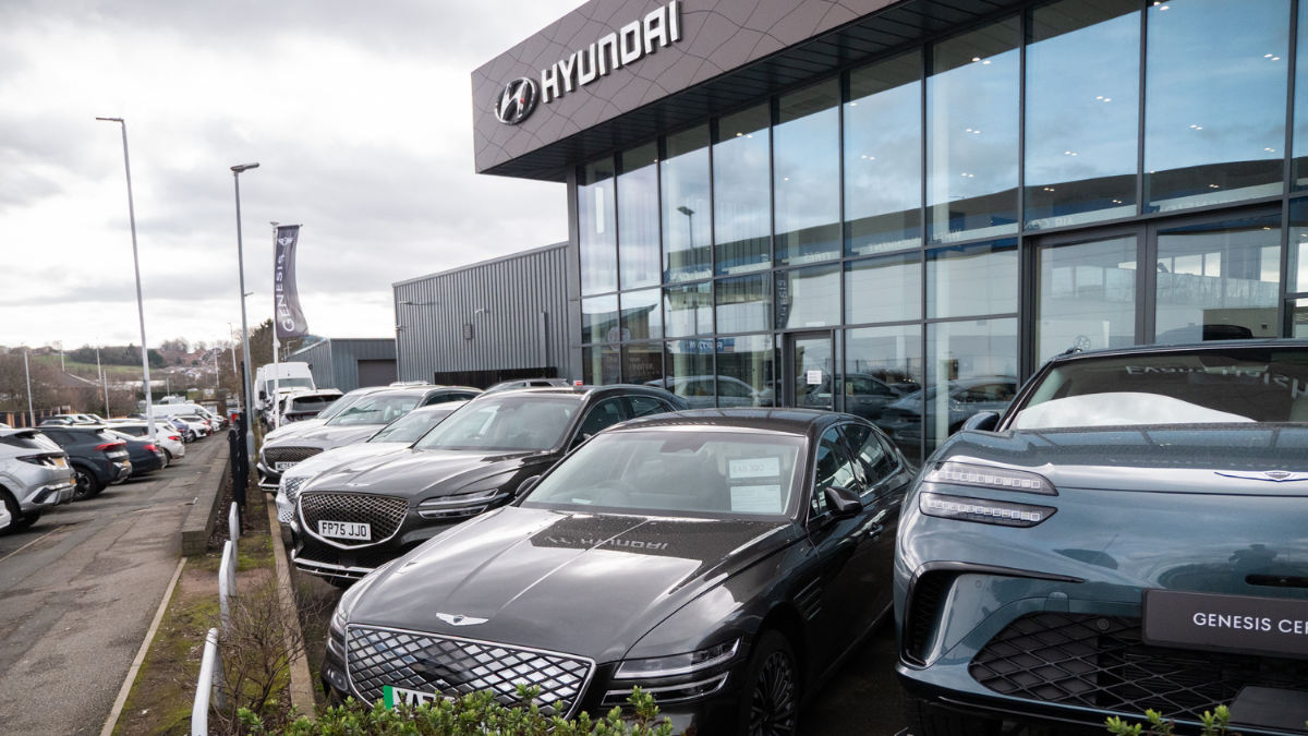 Genesis Warrington Dealership Exterior and Forecourt