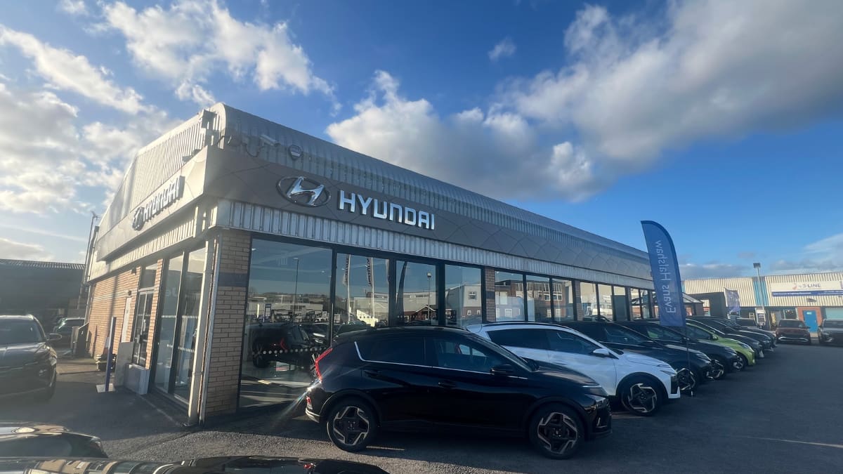 Hyundai Derby Dealership Exterior and Forecourt