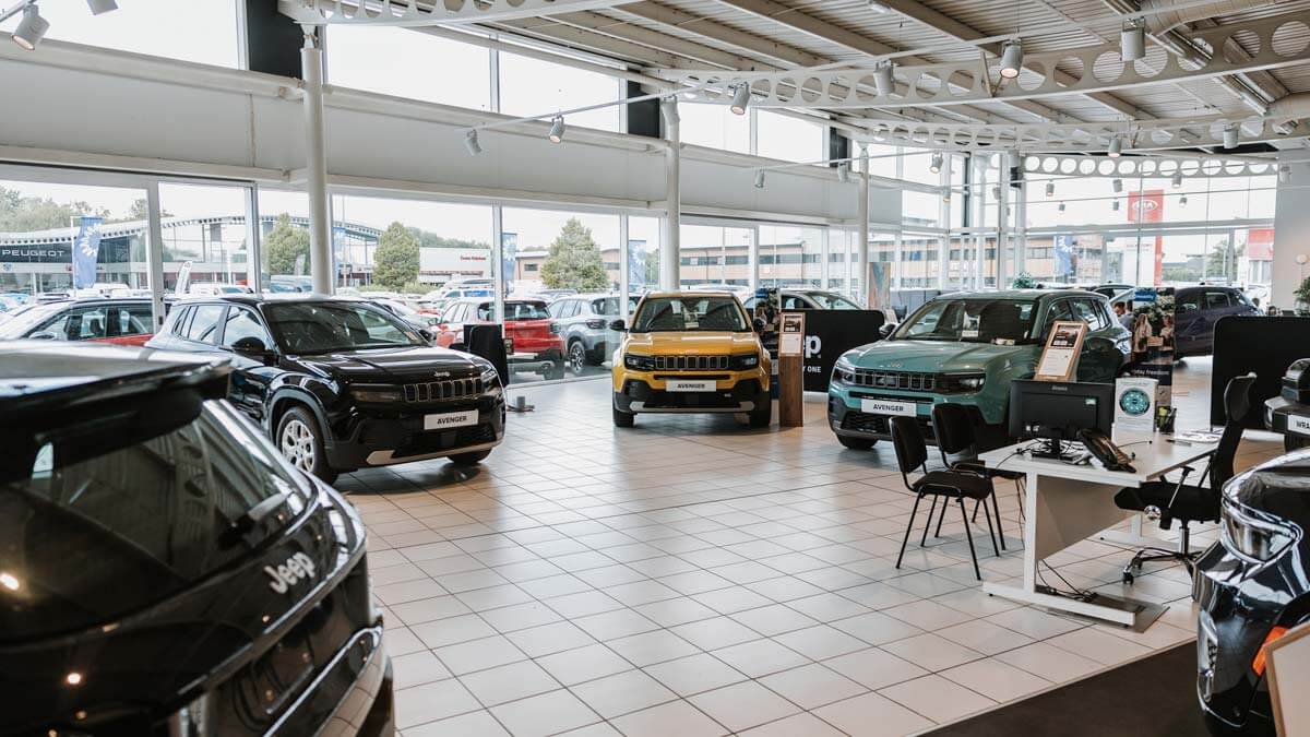 Jeep Hull showroom interior