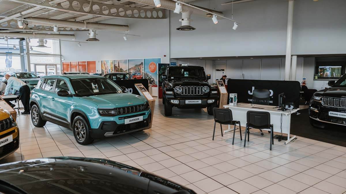 Jeep Hull showroom interior