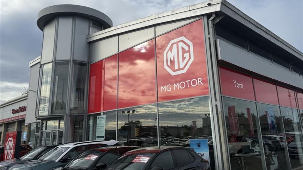 MG York dealership exterior