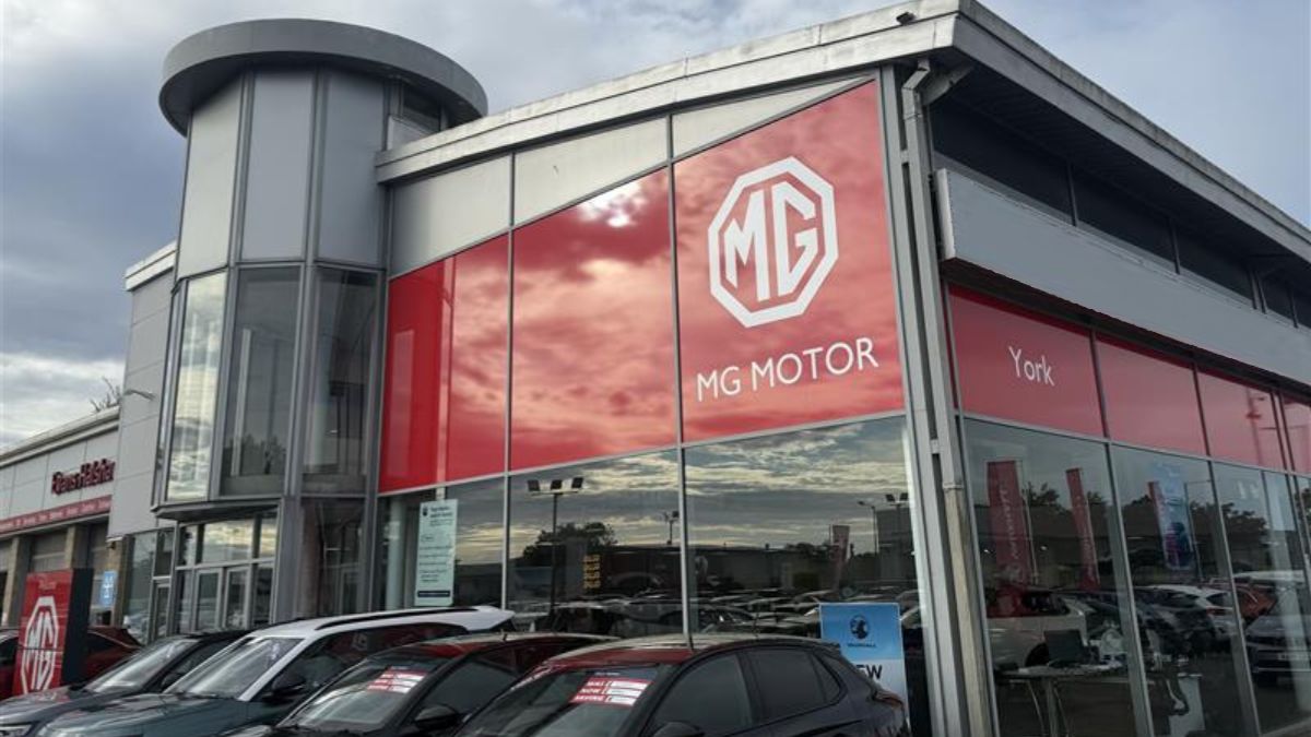 MG York dealership exterior