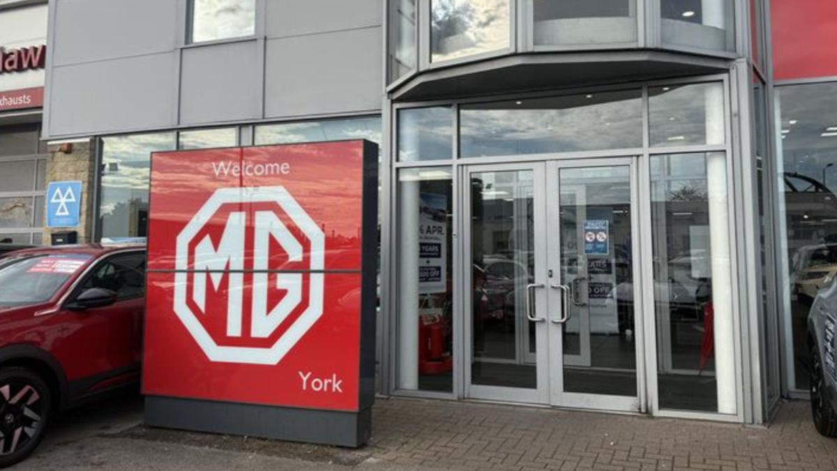 MG York dealership entrance