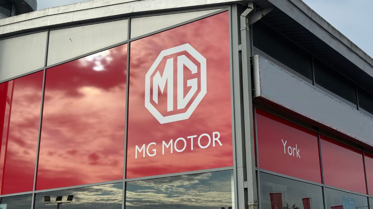 MG York exterior signage