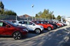 Cars outside the Nissan Mansfield dealership