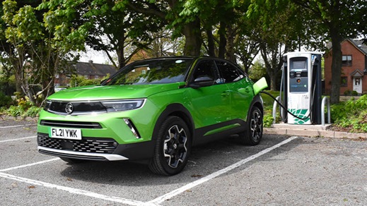 vauxhall mokka-e charging