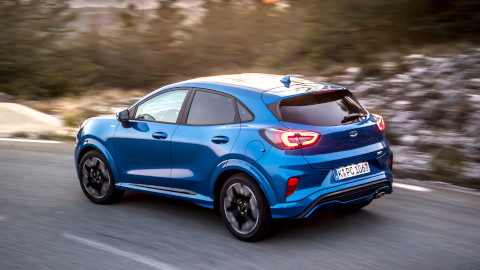 Blue Ford Puma Exterior Rear