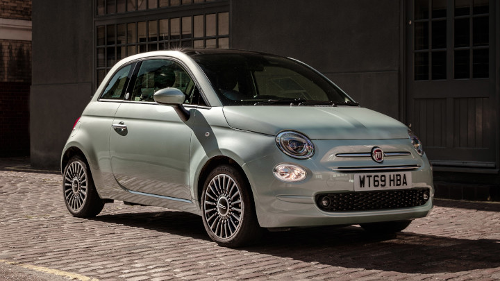 Dew Green Fiat 500 Front Static