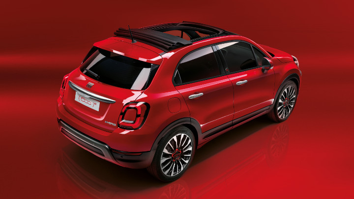 Red Fiat 500X Convertible