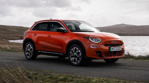 Red Fiat 600 La Prima Side Parked