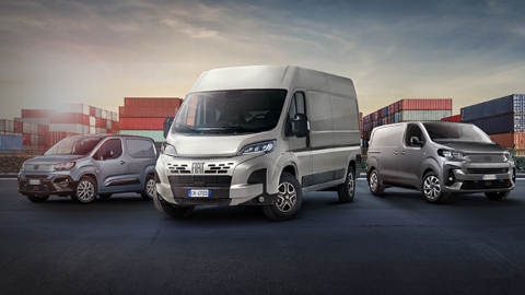 Trio of Fiat Professional Vans in Cargo Area