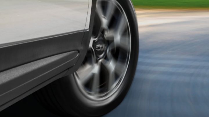 Fiat wheel in movement