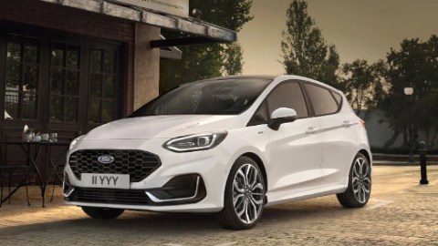 White 2022 Ford Fiesta Exterior
