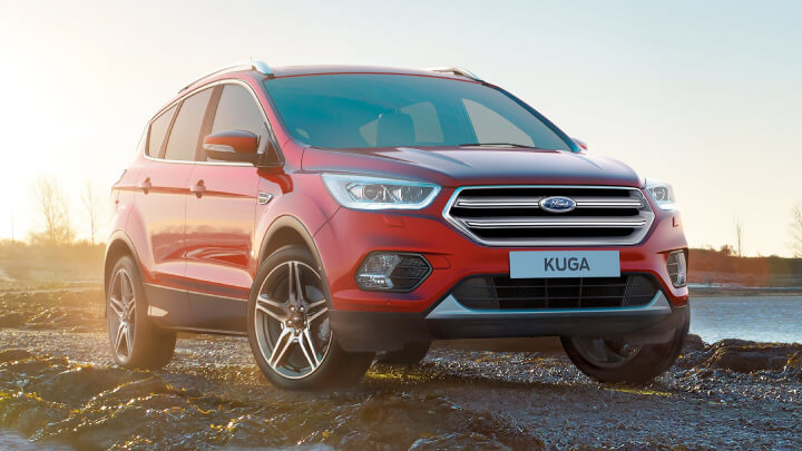 Ford Kuga in red