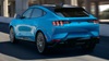 Blue Ford Mustang Mach-E GT Exterior Rear Driving