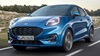Blue Ford Puma Exterior Front Driving