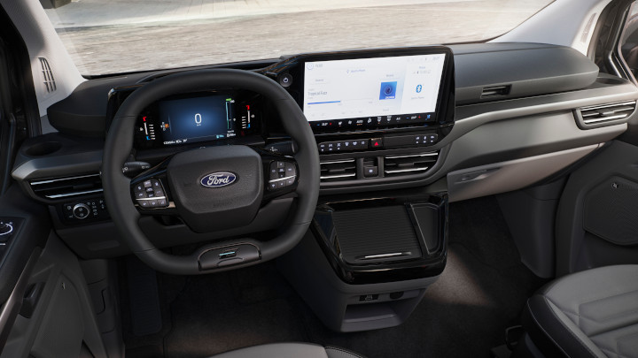 Interior Dashboard of a Ford Tourneo Custom