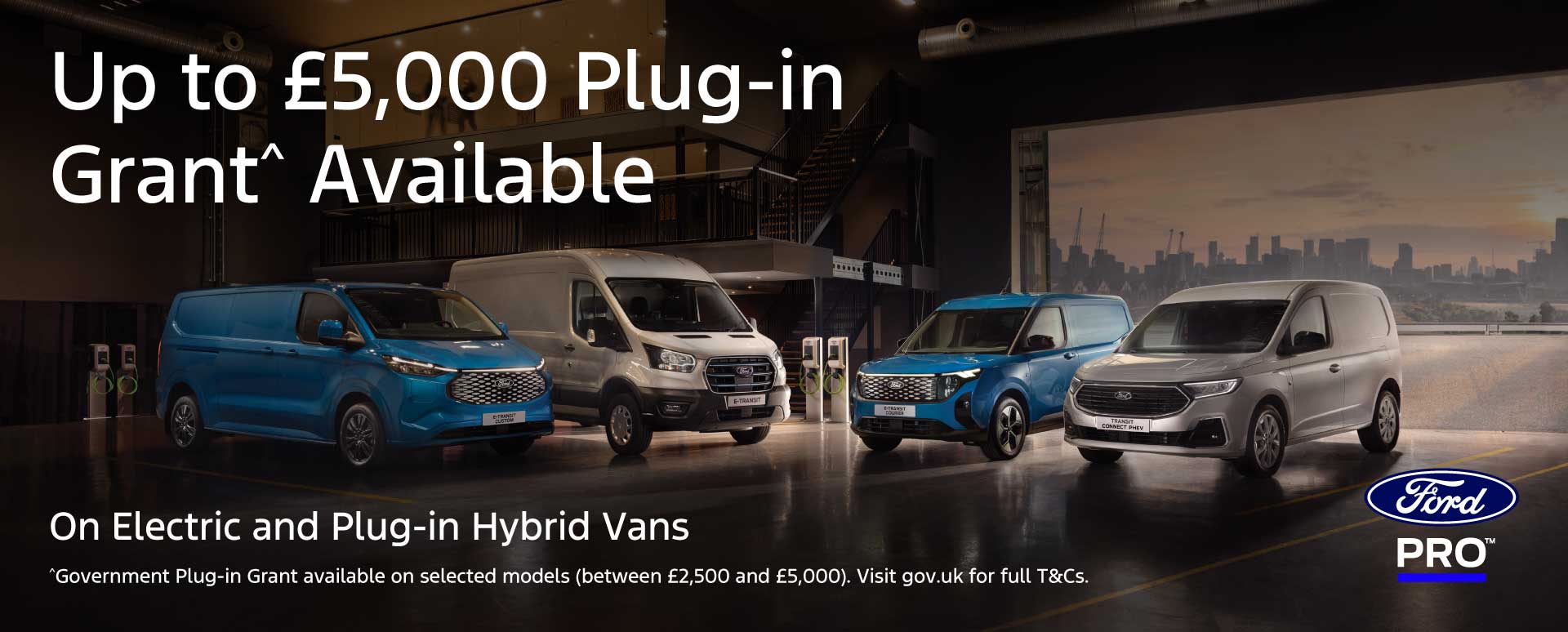 Ford Electric and Hybrid van promotion