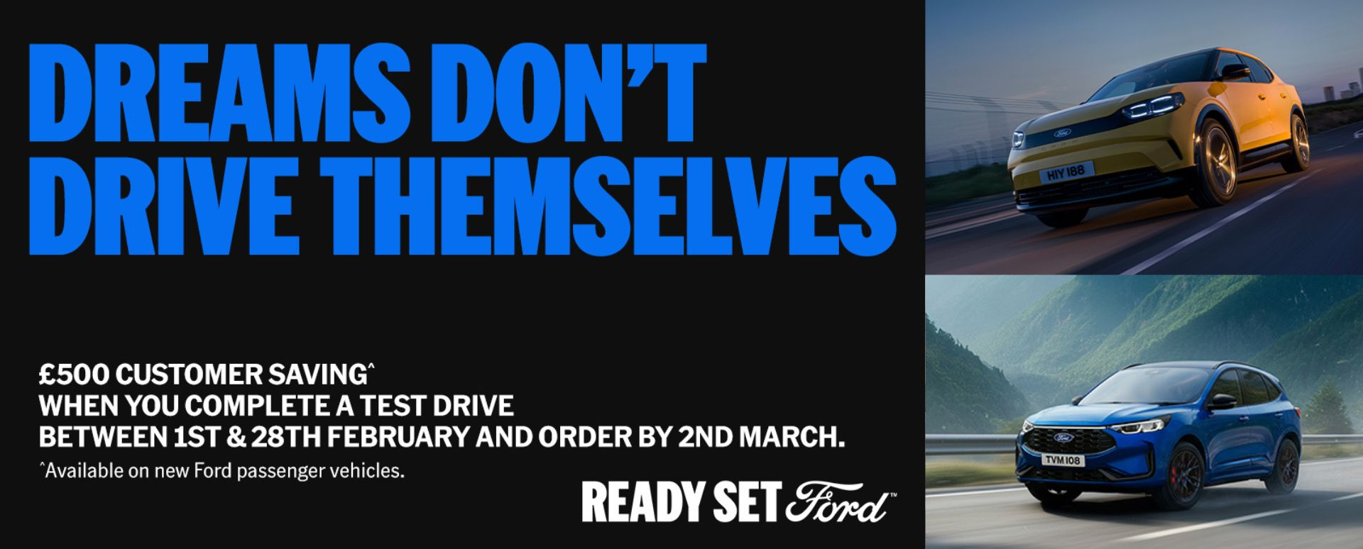 Ford Test Drive Promotion Two Ford Vehicles in Dramatic Climates