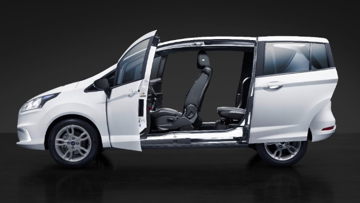 white ford b-max sliding doors