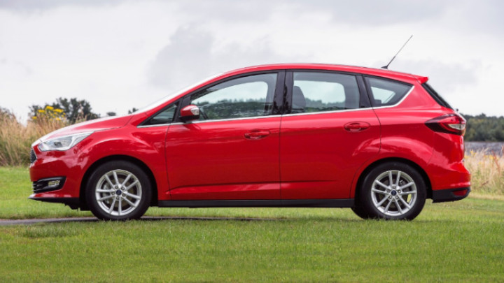 red ford c-max, driving