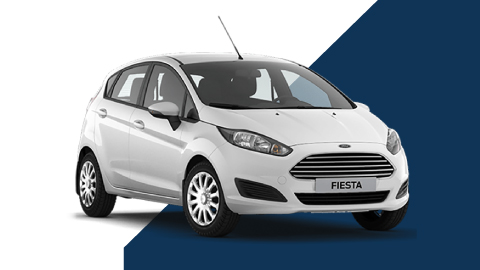 white ford fiesta