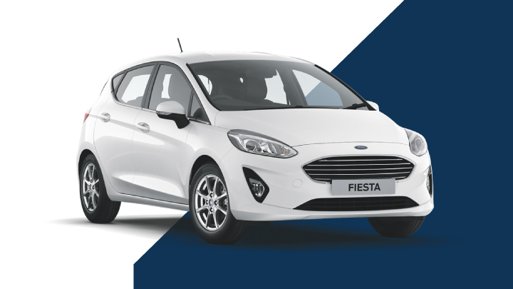 white ford fiesta