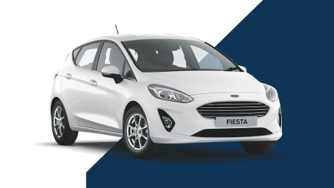 white ford fiesta