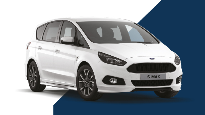 white ford s-max