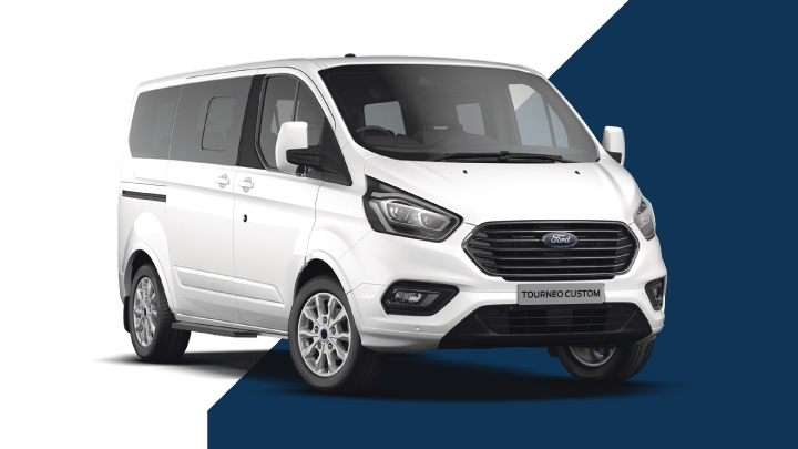 white ford tourneo custom