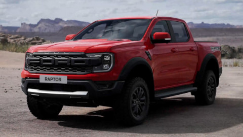 Red Ford Ranger Raptor Exterior Front Static