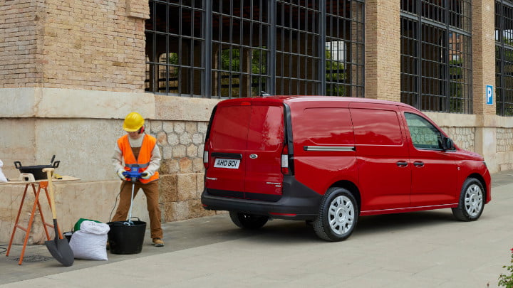 Front Transit Connect in Red on Site