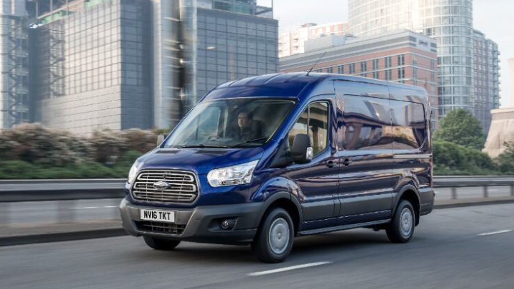 Ford Transit in blue