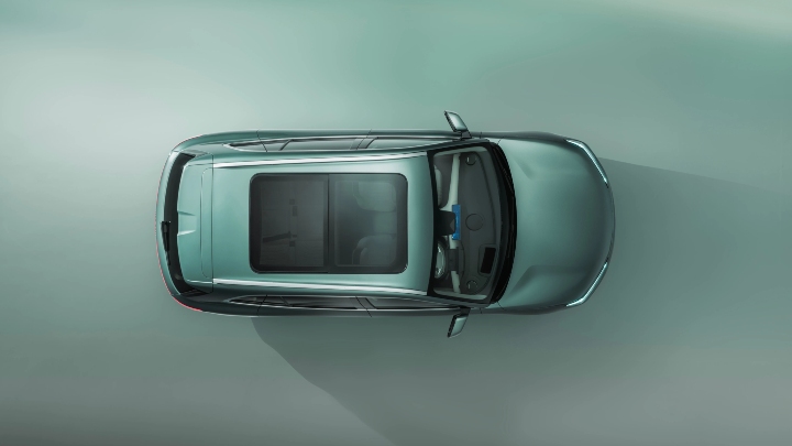 Geely EX5 Green aerial top down