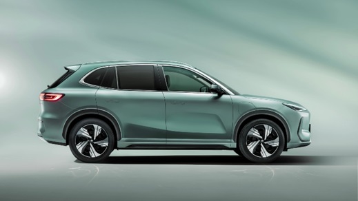 Geely EX5 Green side profile