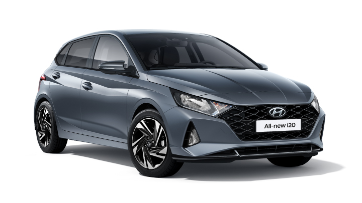 blue Hyundai i20