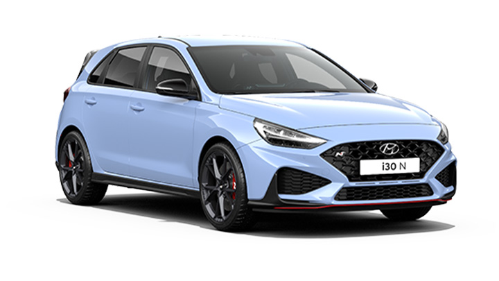 Blue Hyundai i30 N Performance specification