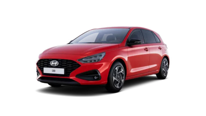 Red Hyundai i30 Advance trim