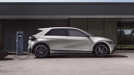 Silver Hyundai IONIQ 5 Charging