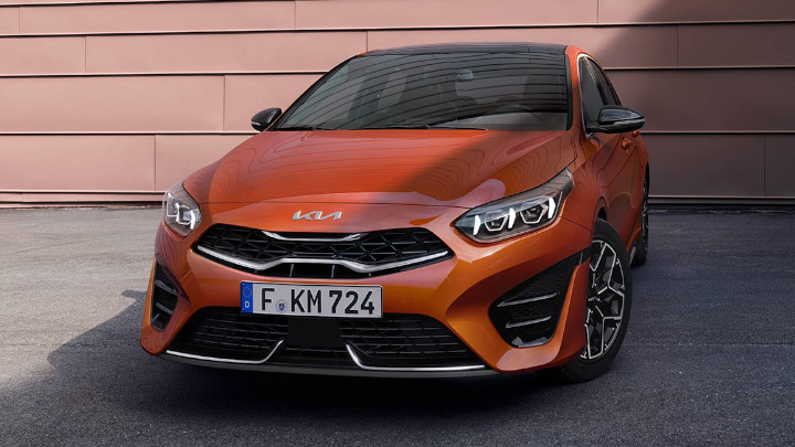 Orange Kia Ceed Exterior Static