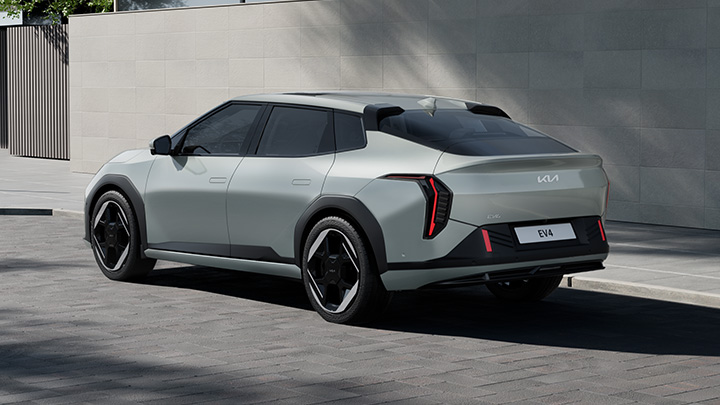Light Grey Kia EV4 Rear Static